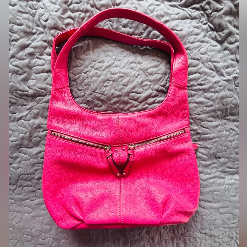 Genuine Leather large pink purse w/ wallet - Picture 16 of 16
